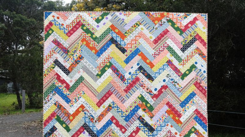 How to Make a French Braid Quilt: Stripped Tutorial