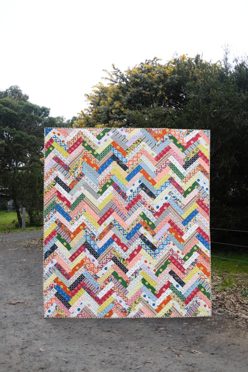 How to Make a French Braid Quilt: Stripped Tutorial
