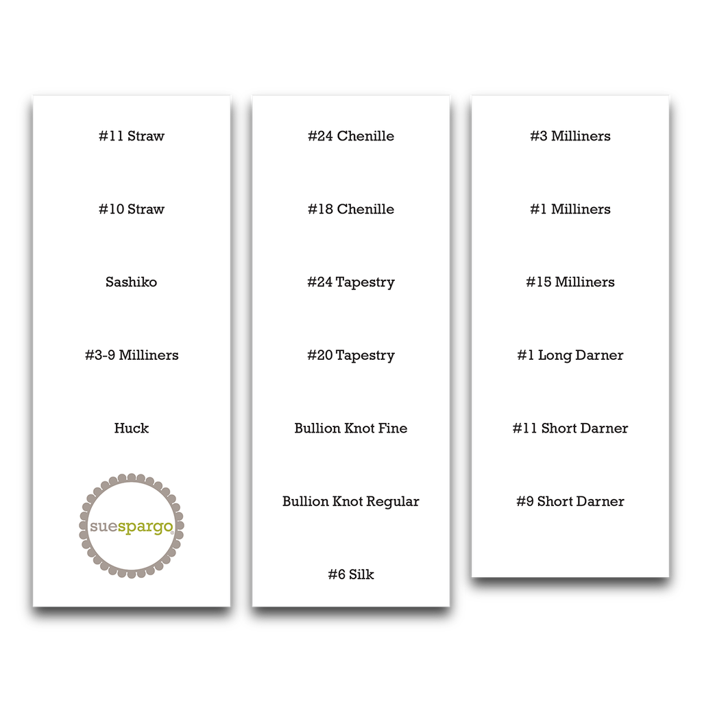 Sue Spargo - Fabric Printed Needle Labels – jenkingwell.com